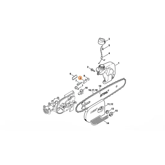 STIHL  Suwak napinający 1123 640 1900